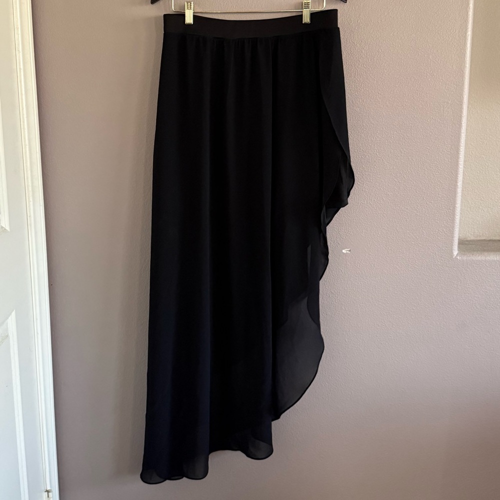 XOXO Black High Low Maxi Skirt